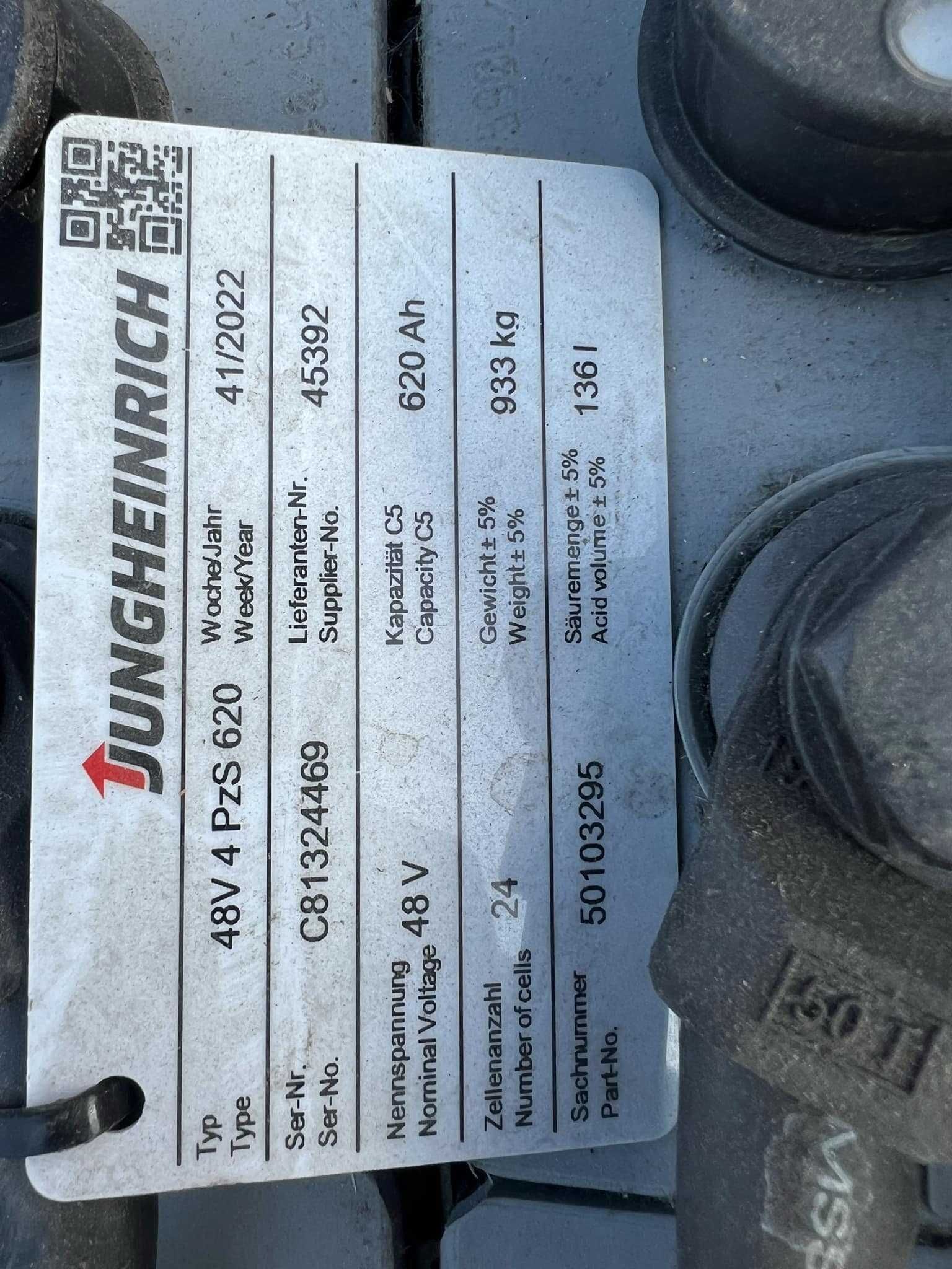Bateria trakcyjna 48V 620Ah 44/2022rok po regeneracji Bank Energii