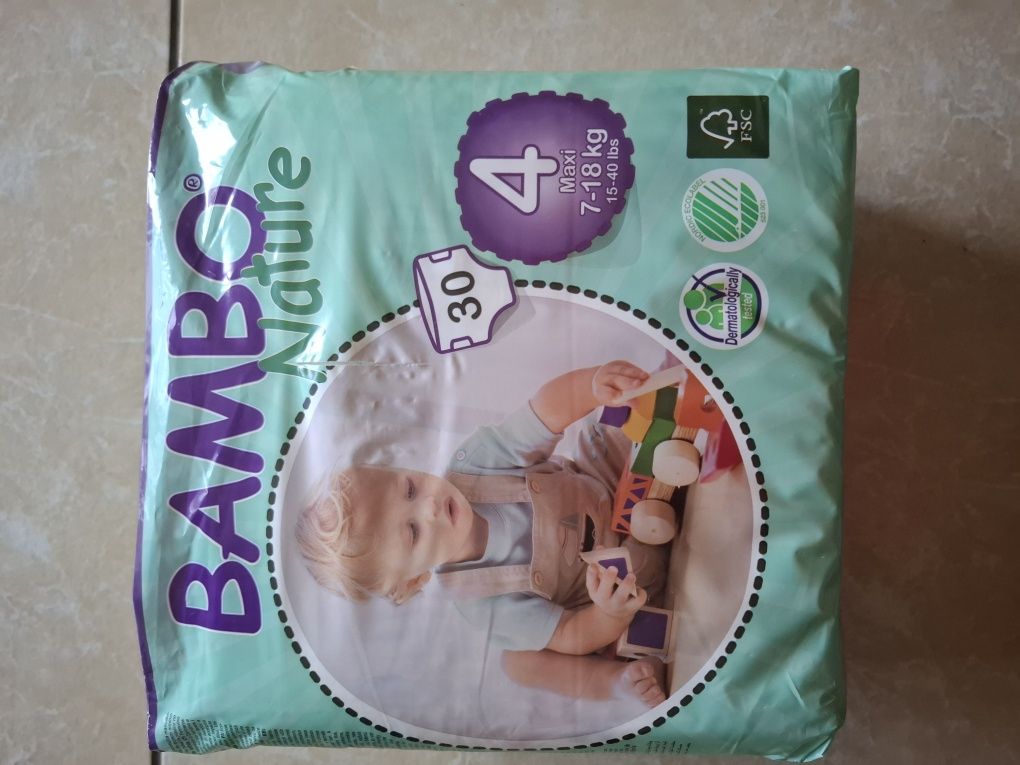 Pampersy Bamboo Nature czwórki