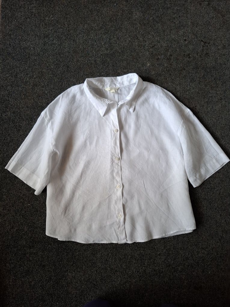 Рубашка льняная женская H&M разм.XL