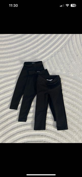 3 szt legginsy czarne