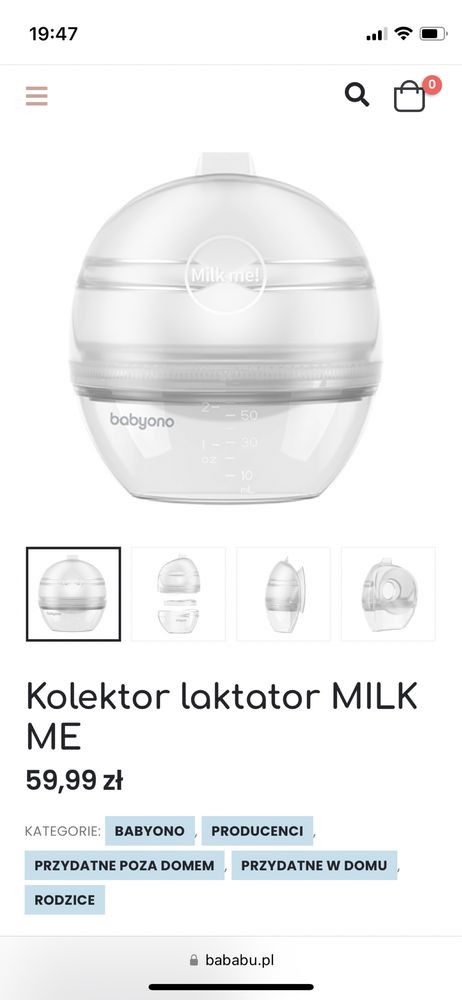 Kolektor laktator MILK ME