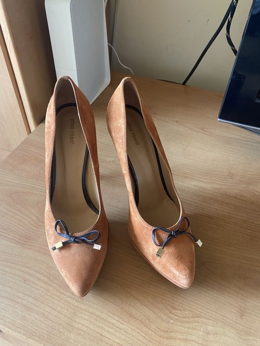 Gino Rossi oryginalne stylowe czółenka buty skóra naturalna nowe