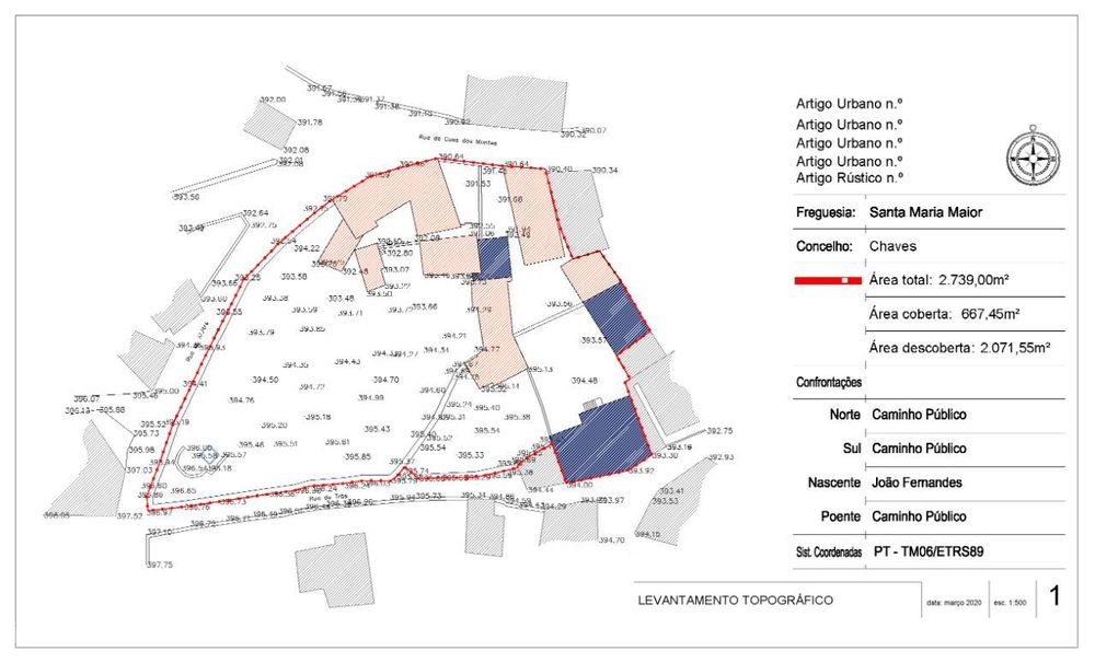 Chaves Casa/Terreno 2739 m2 Construção
