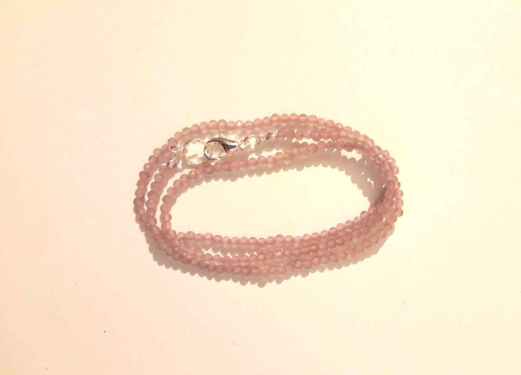 Naszyjnik z Kociego oka - 2 mm kamienia