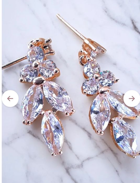 Biżuteria ślubna rose gold/ różowe złoto Destello