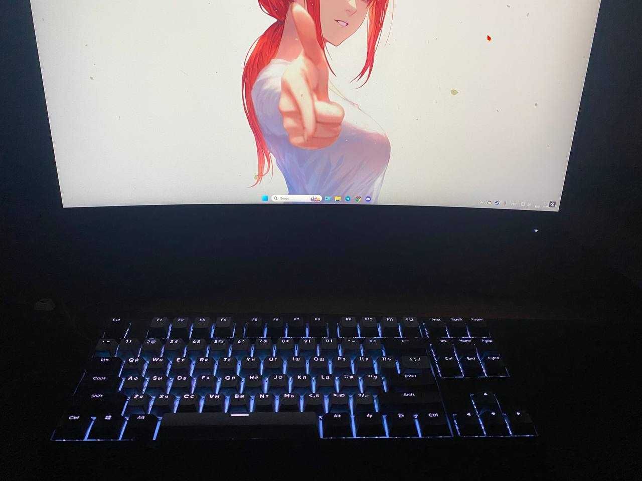 Клавіатура дротова Dark Project Pro KD87A PBT Gateron Optical 2.0 Red