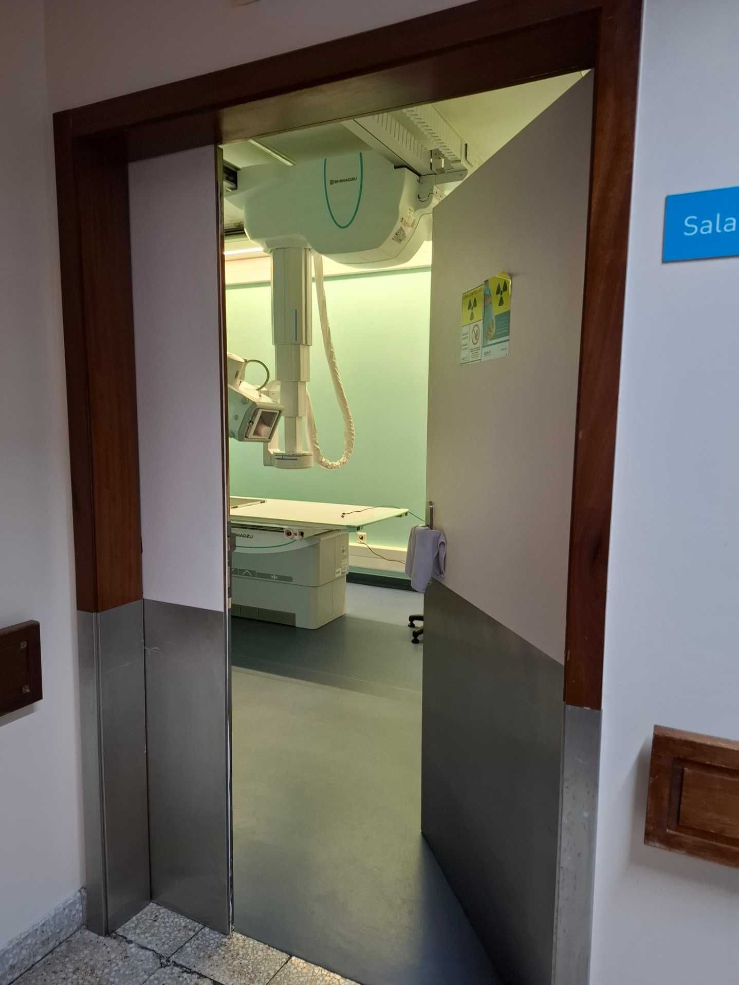 Portas chumbadas para Salas de RaioX e TAC