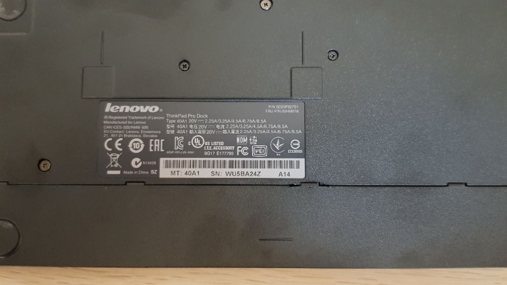 Stacja dokująca Lenovo ThinkPad ProDock 40A1