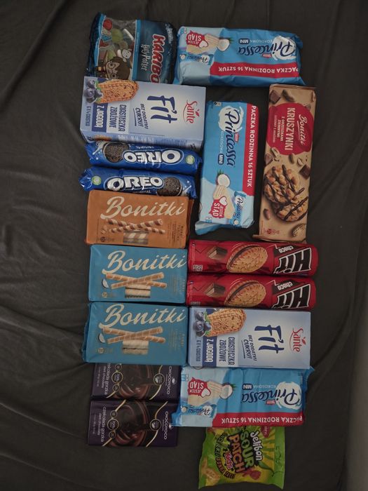 Słodycze różne długie daty ważności