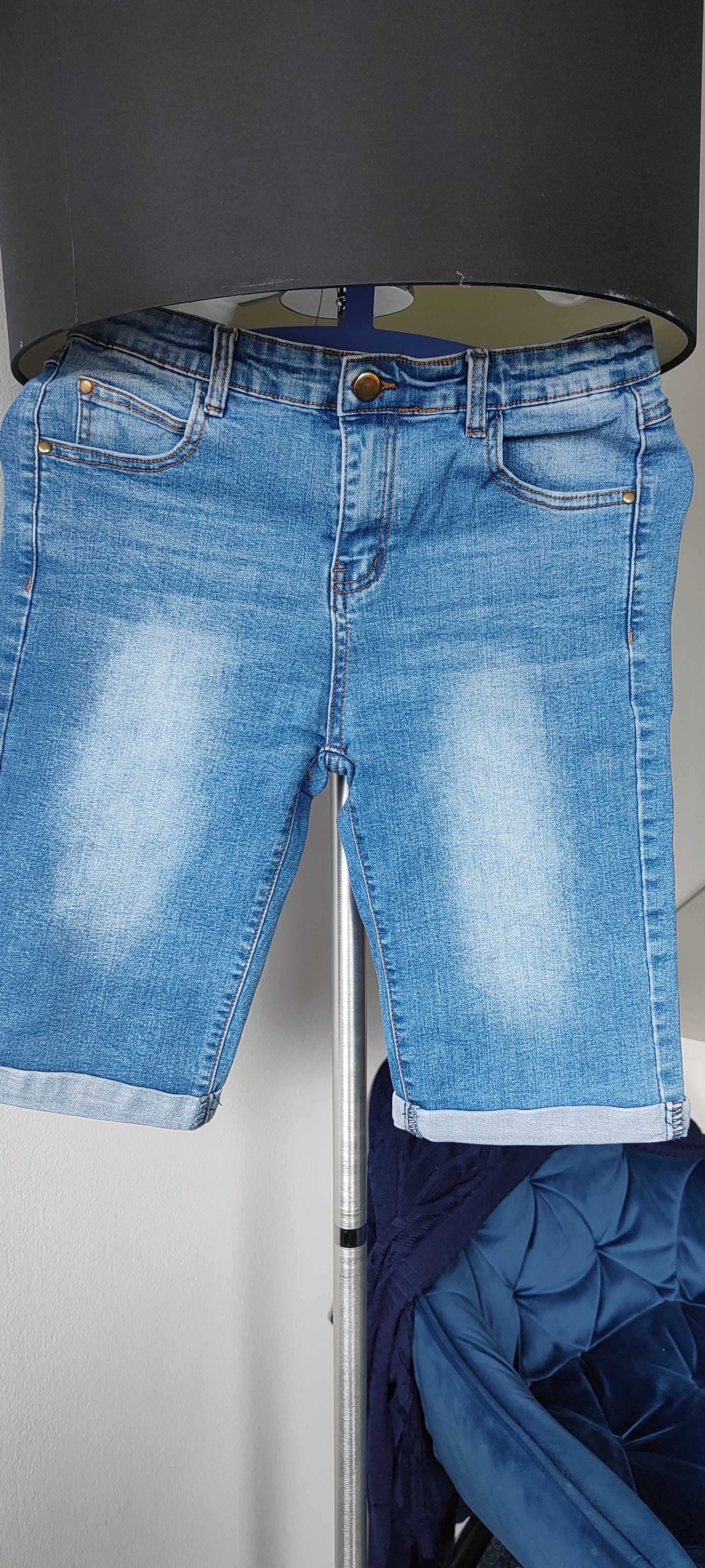 Spodenki na lato jeansy dla chłopca 160cm do 170 cm