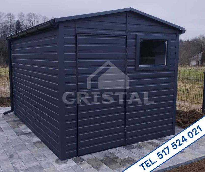 Domek ogrodowy / składzik narzędziowy blaszany - 100% PROFIL ZAMKNIĘTY