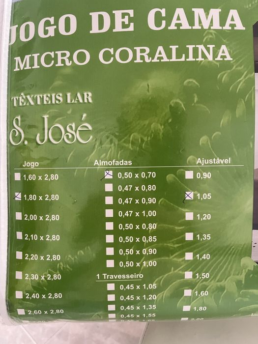Jogo de Lençóis | Microcoralina | S. José