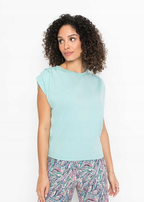 B.P.C t-shirt damski pastelowy niebieski ^32/34