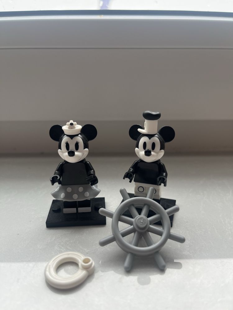 Zestaw 2 minifigurek vintage myszka Miki i Minnie