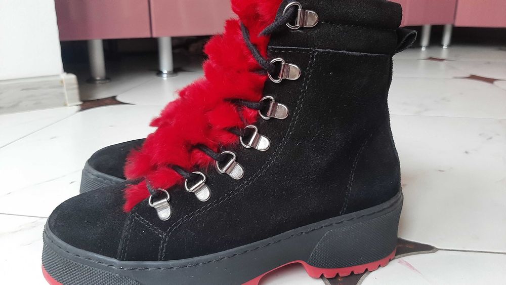 Чоботи зимові, 34р (нат.замша)