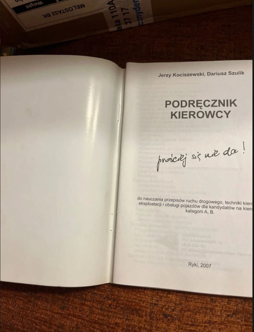 Podręcznik kierowcy kat. B