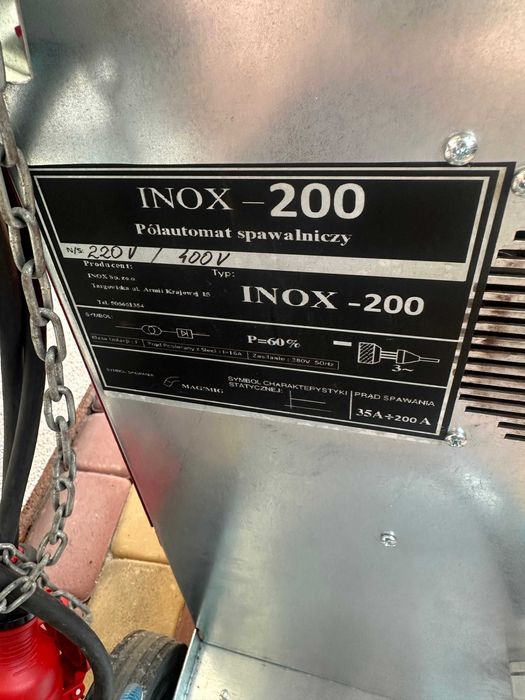 Migomat Spawarka INOX-200 Polska Produkcja 2 Lata Gwarancji OKAZJA!F.V