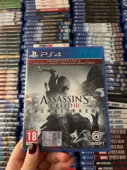 Гра Assassin`s Creed 3  на ps4, диск з грою на пс 4, ліцензія