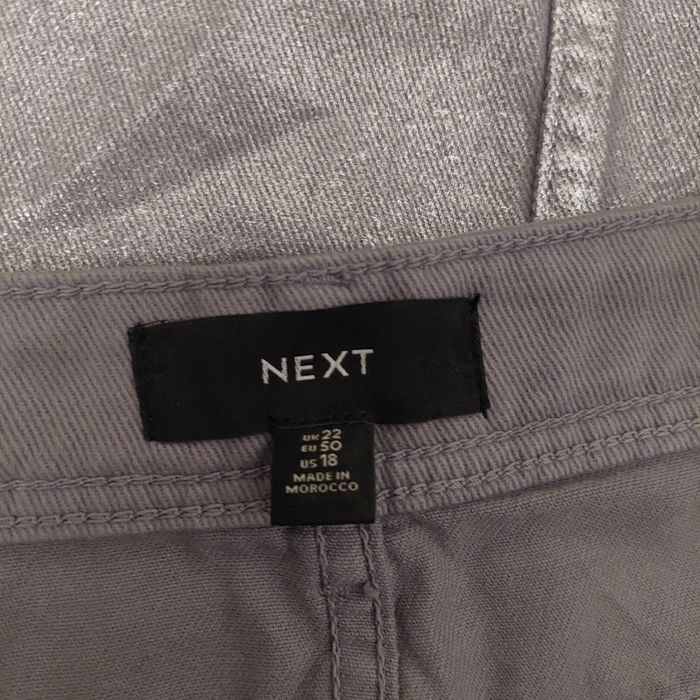 Джинсова довга спідниця,  металік, батал , 22 розмір, срібна спідниця