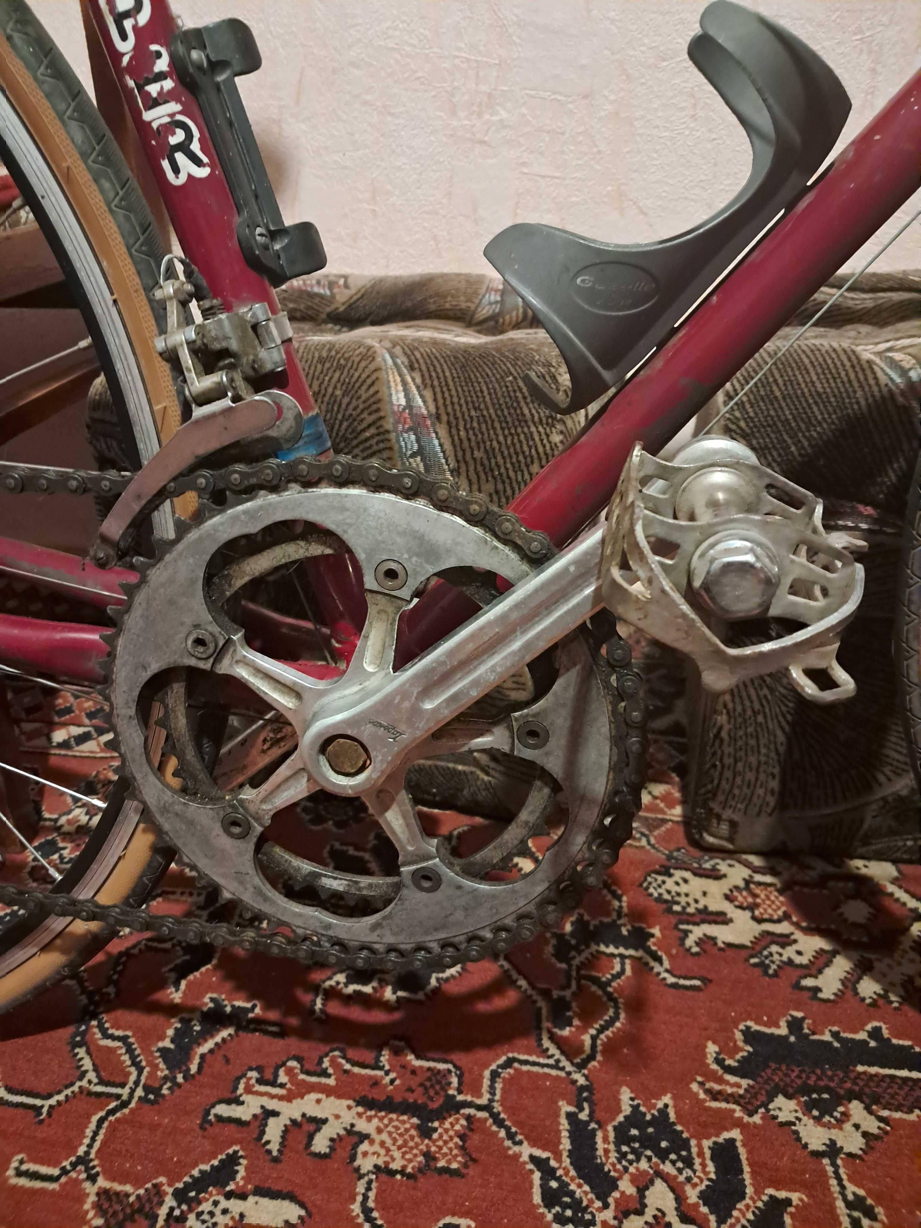 Шосе шоссейный винтажный ХВЗ Velosuper, Camoagnolo Тахион, трек, Фикс