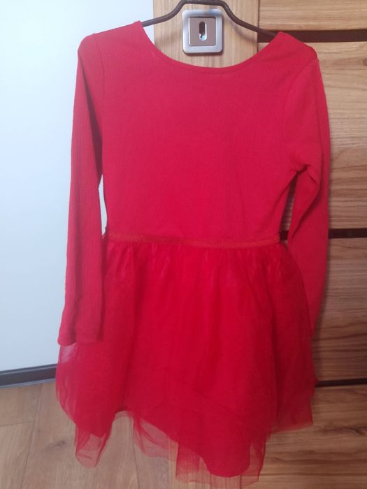 Sukienka święta czerwona 110/116 H&M