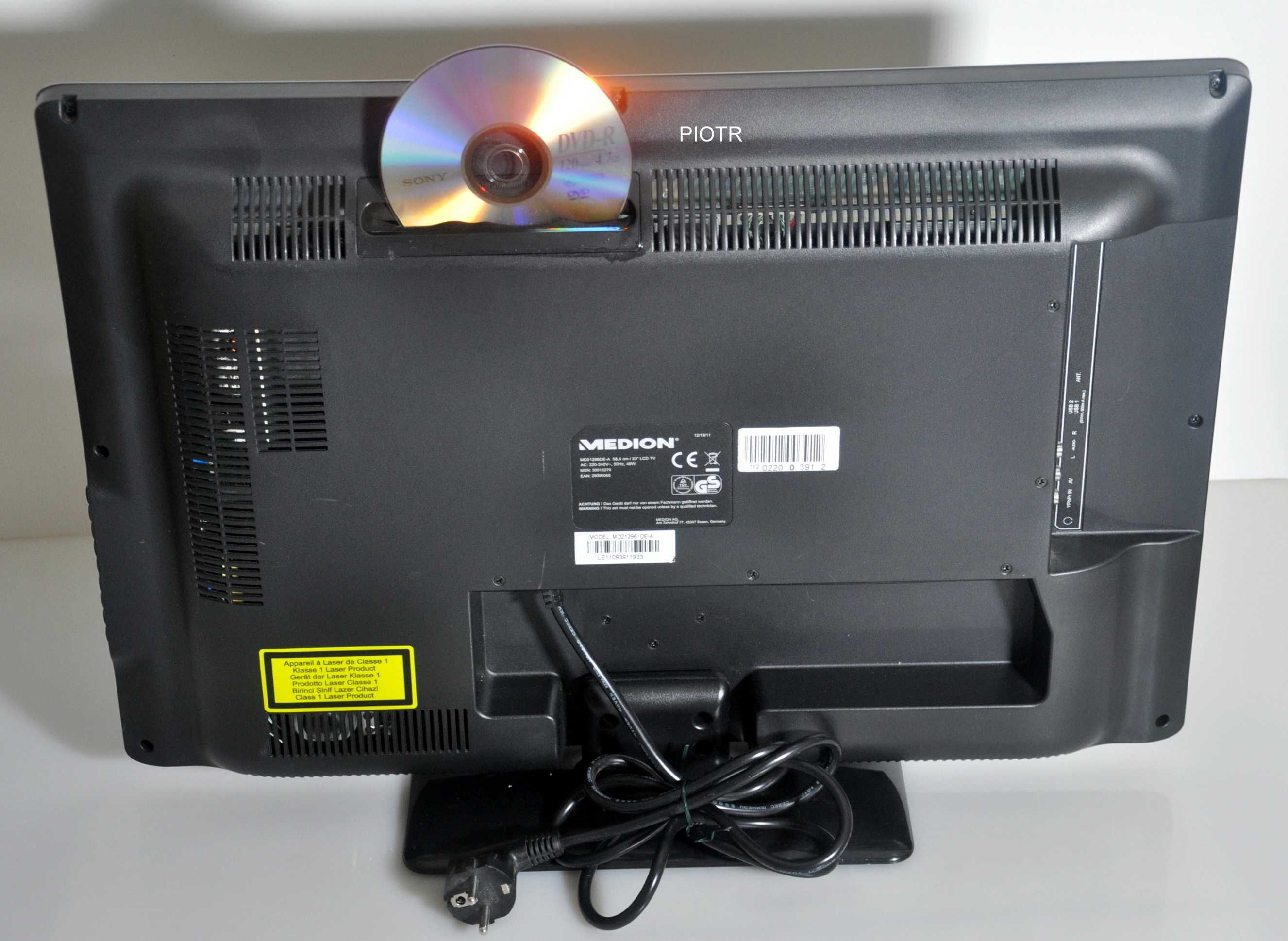 TELEWIZOR /DVD/Monitor  MEDION MD21296  &  23 cale z DVD