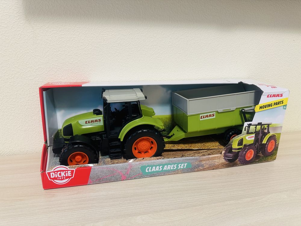 Трактор Dickie Toys Farm з причепом Claas