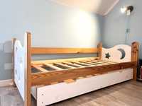 Dziecięce łóżko drewniane z szufladą 80 x 165