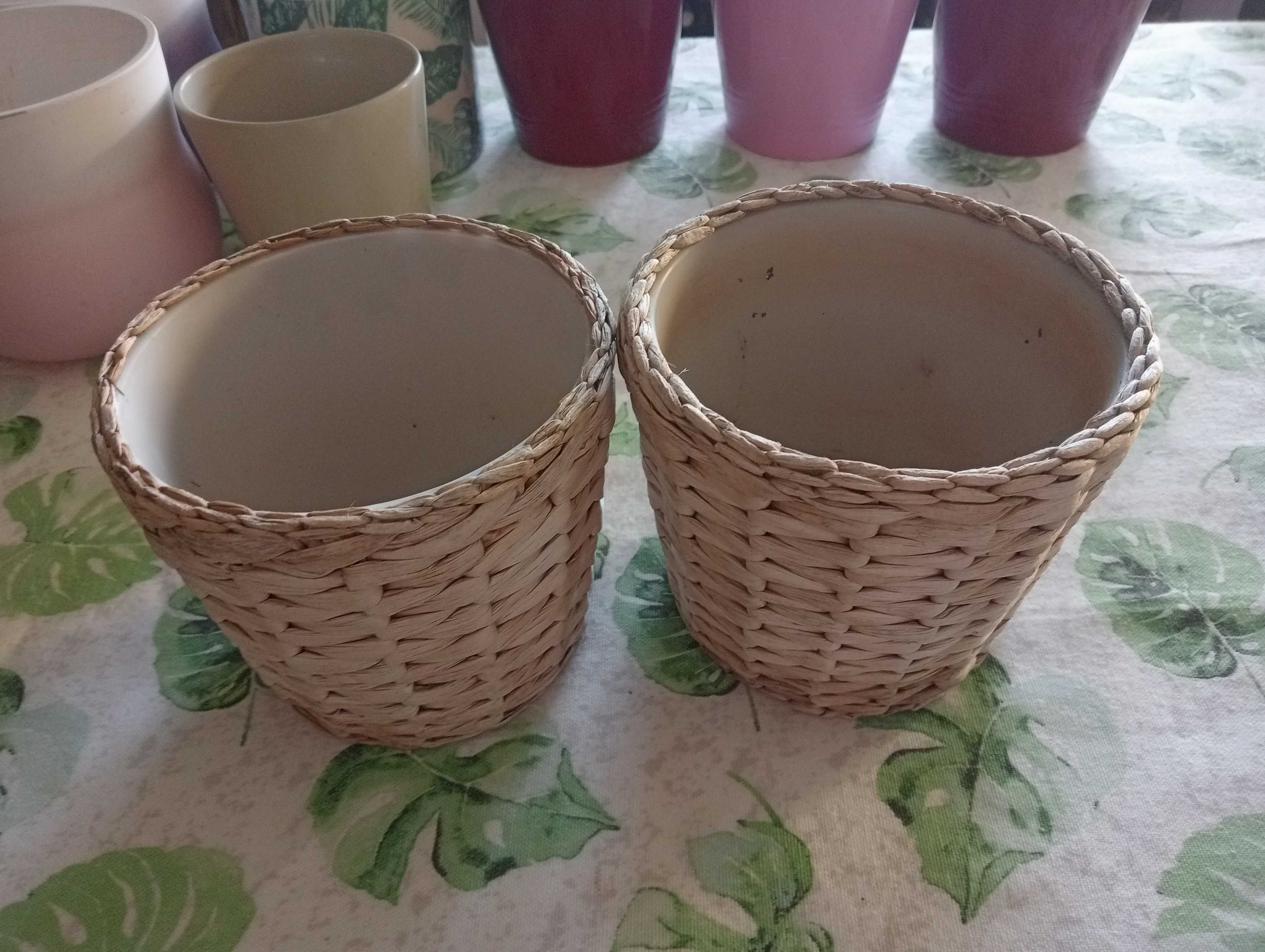 Vasos cerâmica, lote de 9 vasos