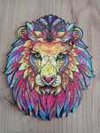 Puzzle drewniane A5 - Lew