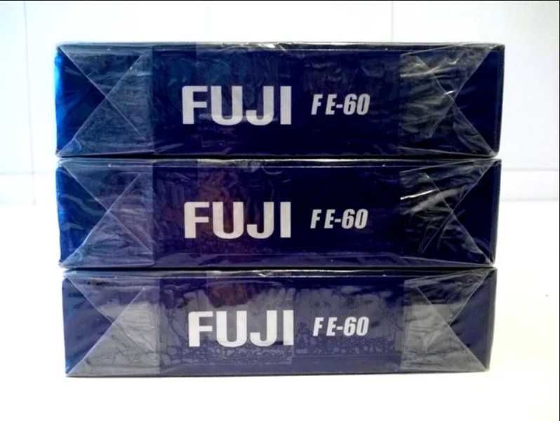 3x Cassetes Fuji VHS F Fine Quality 60 Seladas