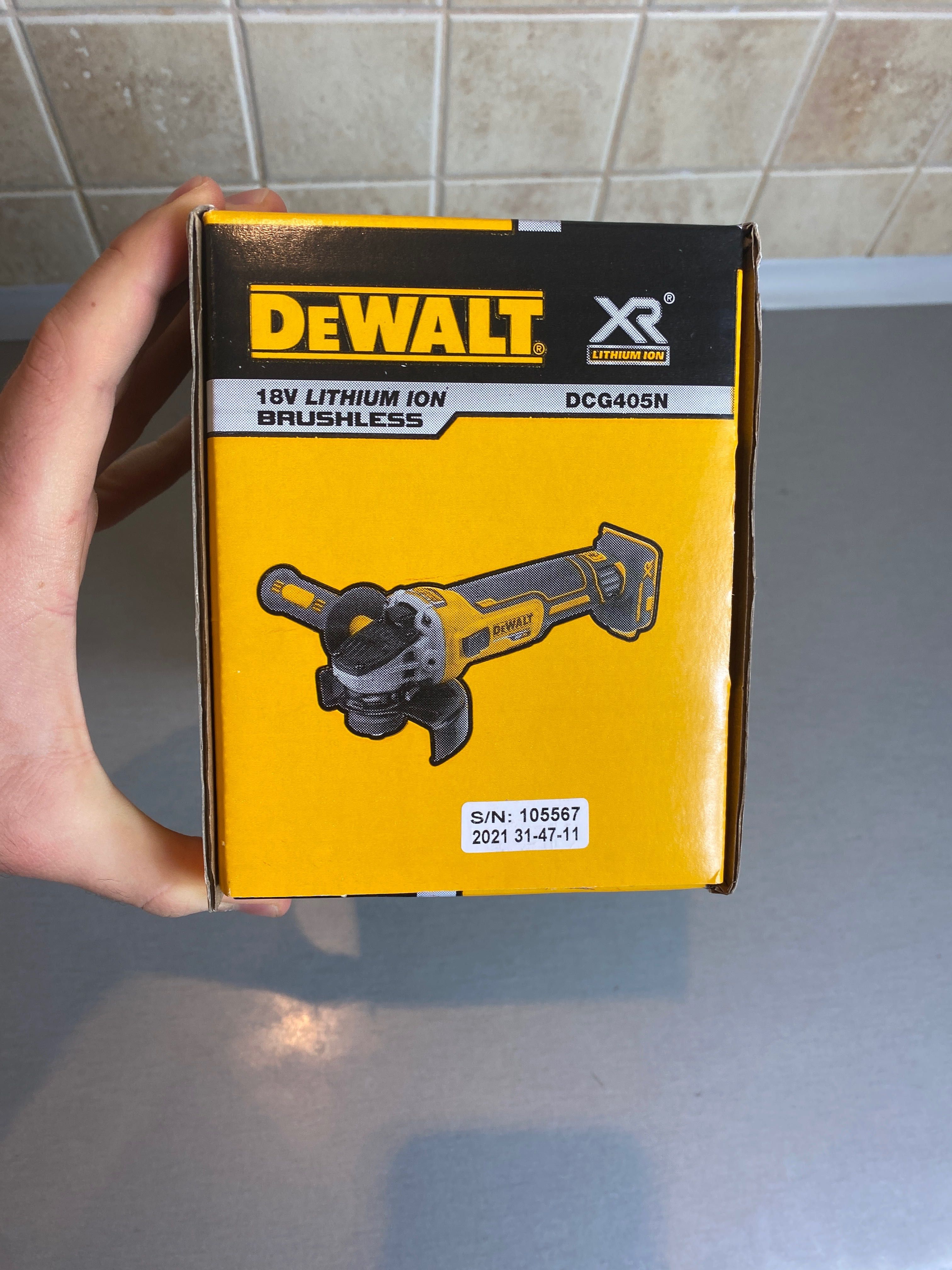 DeWalt DCG405N/Болгарка/Кутова шліфувальна машина/Акумуляторна/New