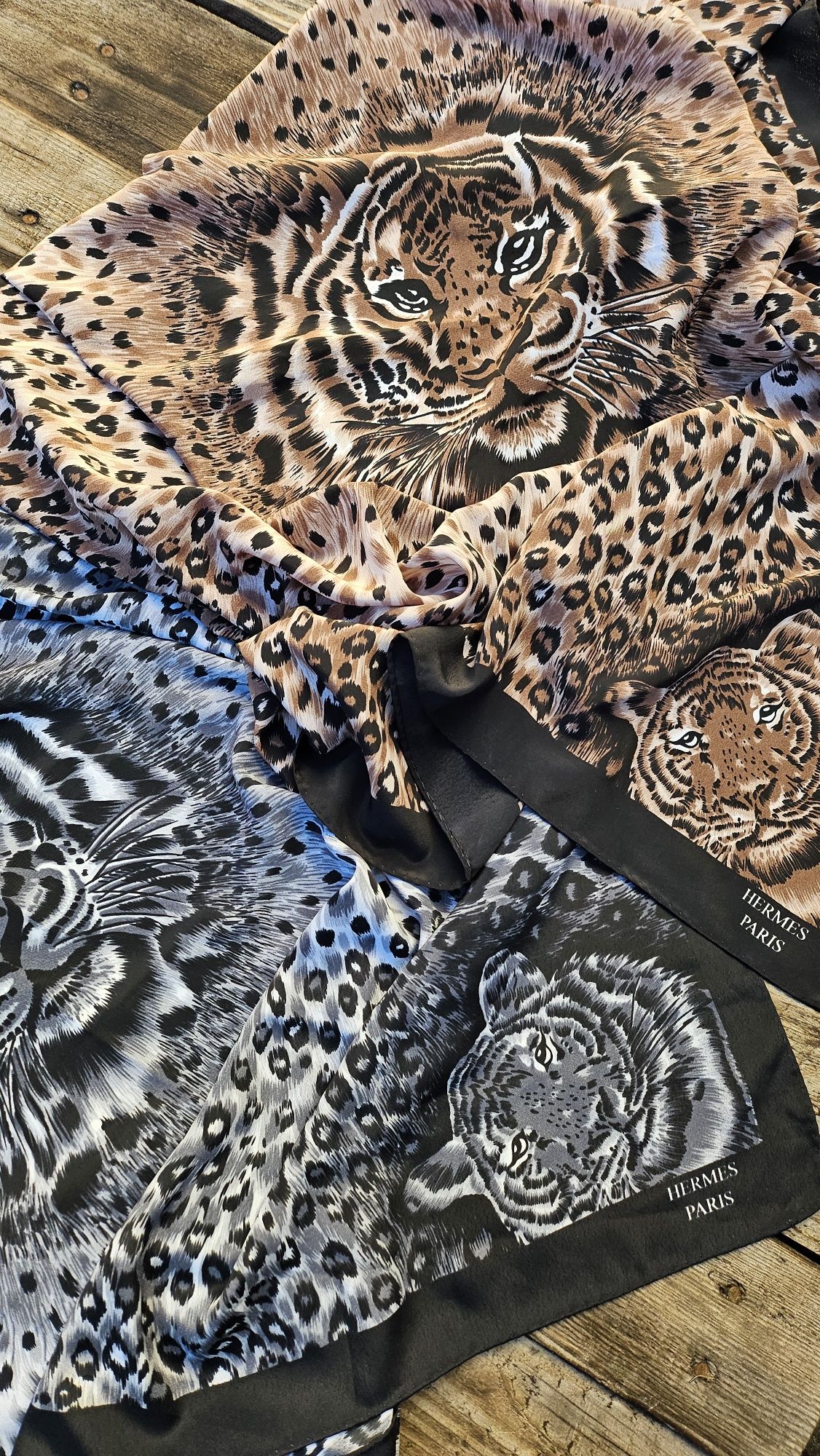 Шарф хустинка hermes leopard