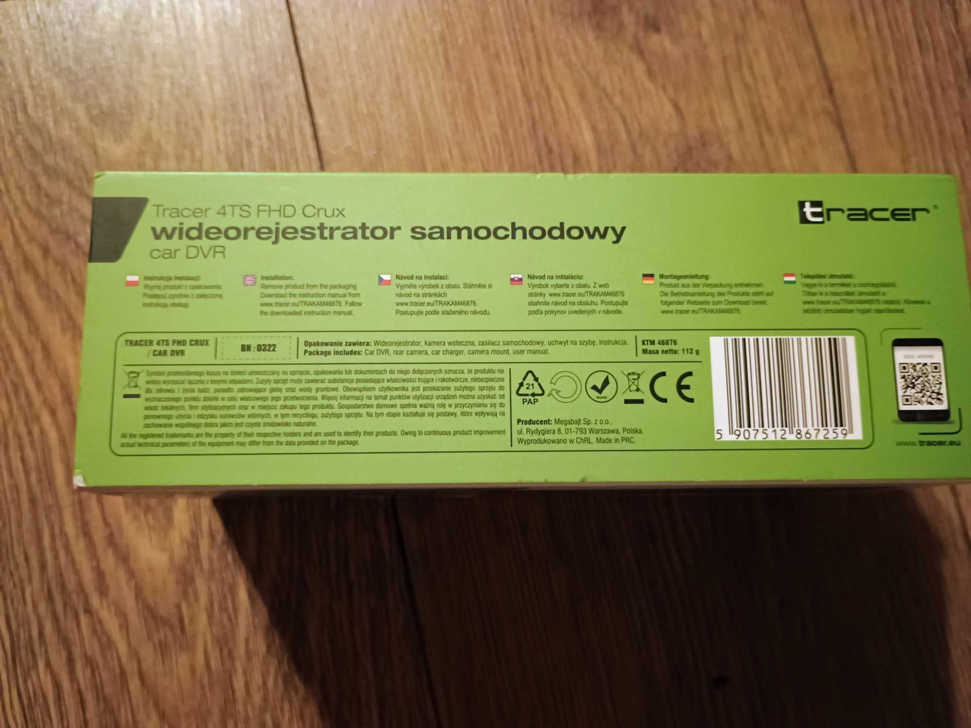 Nowa Kamera samochodowa Tracer 4TS FHD Crux