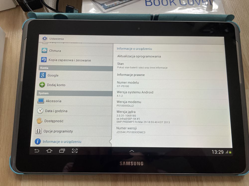 Tablet Samsung Galaxy Tab 2 10.1 P5100, komplet + etui, sprawny, SIM