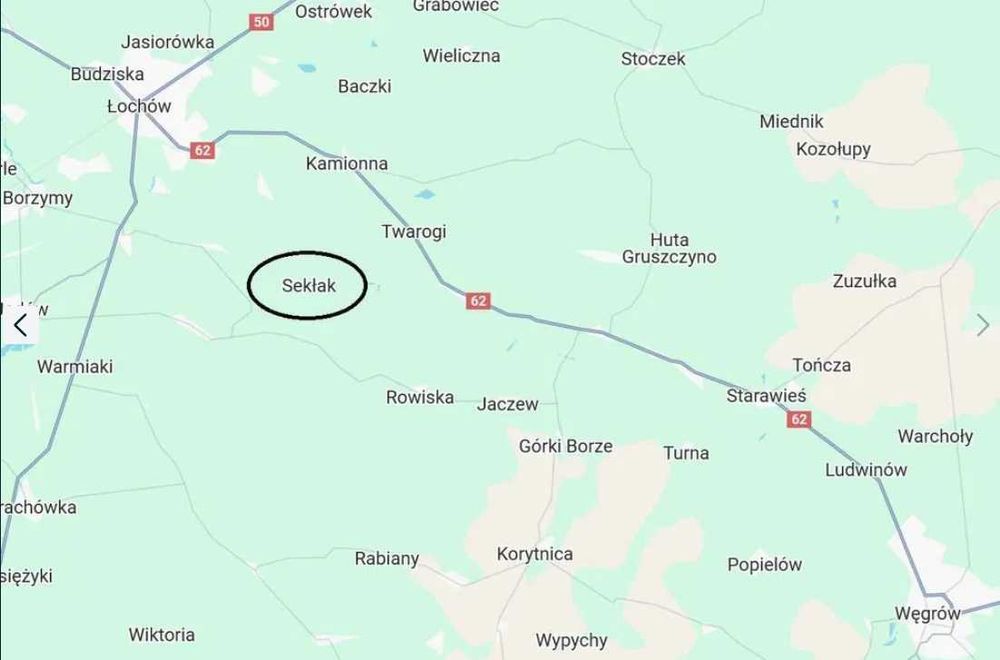 Działka nad rzeką Liwiec 5712 m2 warunki zabudowy, media