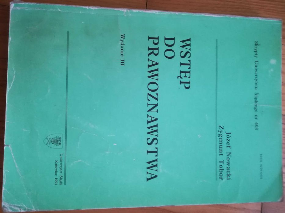 Wstęp do prawoznawstwa Nowacki Tobor