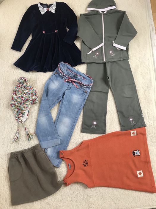 Mega paka ubranek dziecięcych dla dziewczynki 7-8 lat, vintage markowe