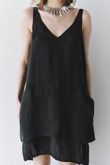 ZARA sukienka krótka perfekcyjna na lato z ZW kolekcji XS nowa