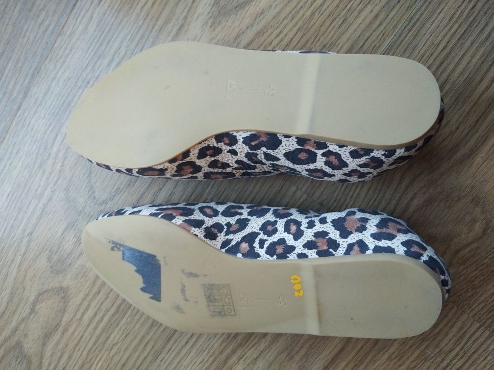 Buty balerinki r 35, skórzane nowe