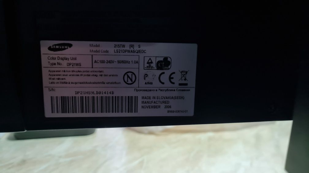 Монітор Samsung SyncMaster 215TW ремонт