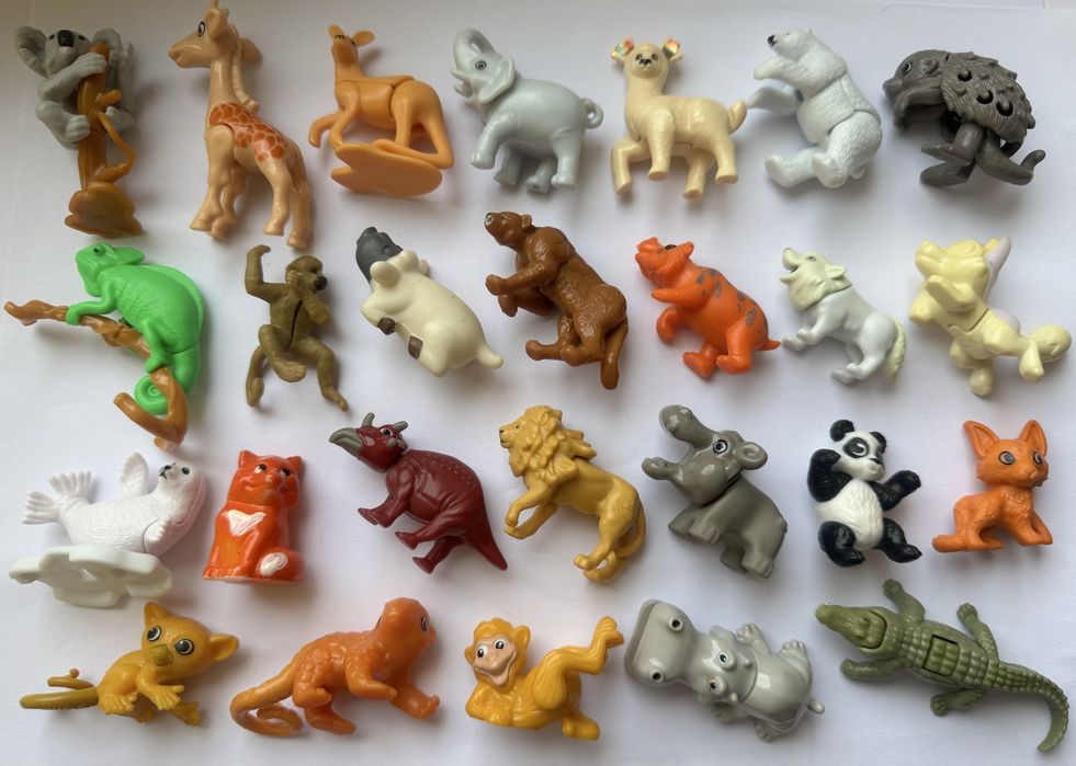 Киндер сюрприз - животные натунс Natoons, бархатные, бегемотики, жабки