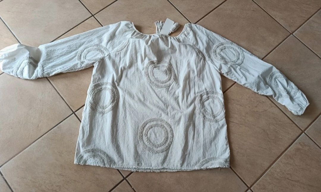 Bluzka damska z długim rękawem oversize
