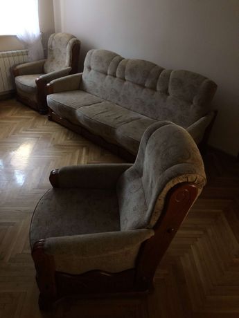 Wypoczynek 2 fotele + sofa kanapa