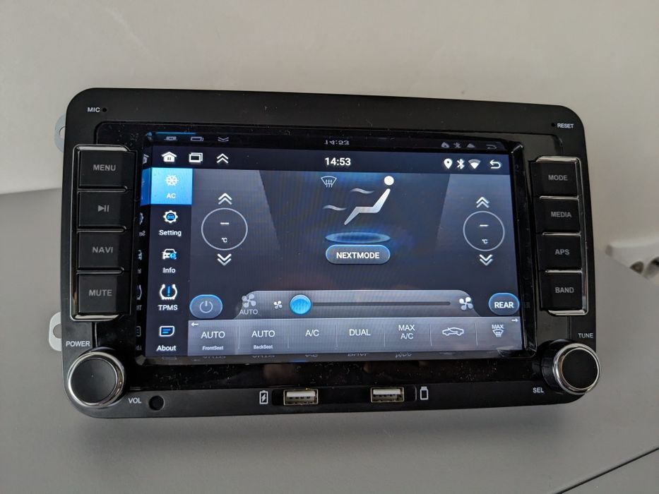 Магнітола 2/32GB CarPlay Android Auto VW Golf 5 6 Passat B6 B7 Skoda