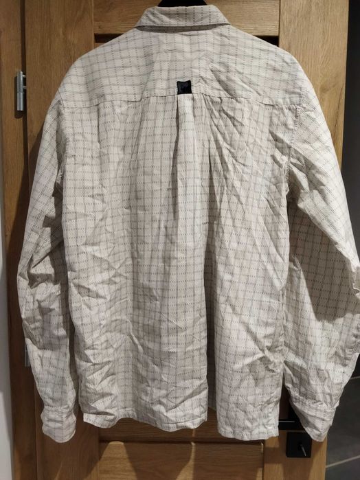 Koszula męska Diverse XXL (128 cm w klatce) biała w delikatną kratkę