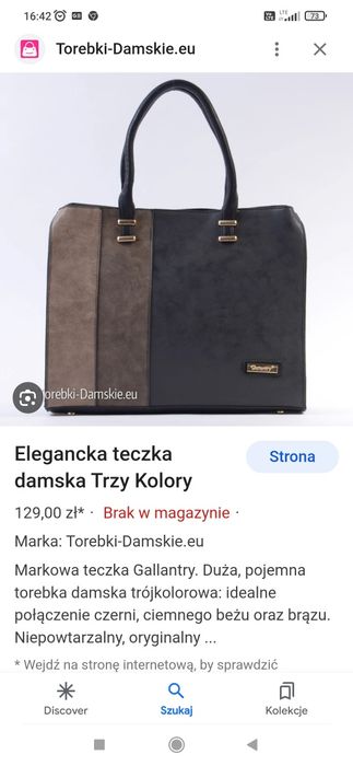 Elegancka torebka damska