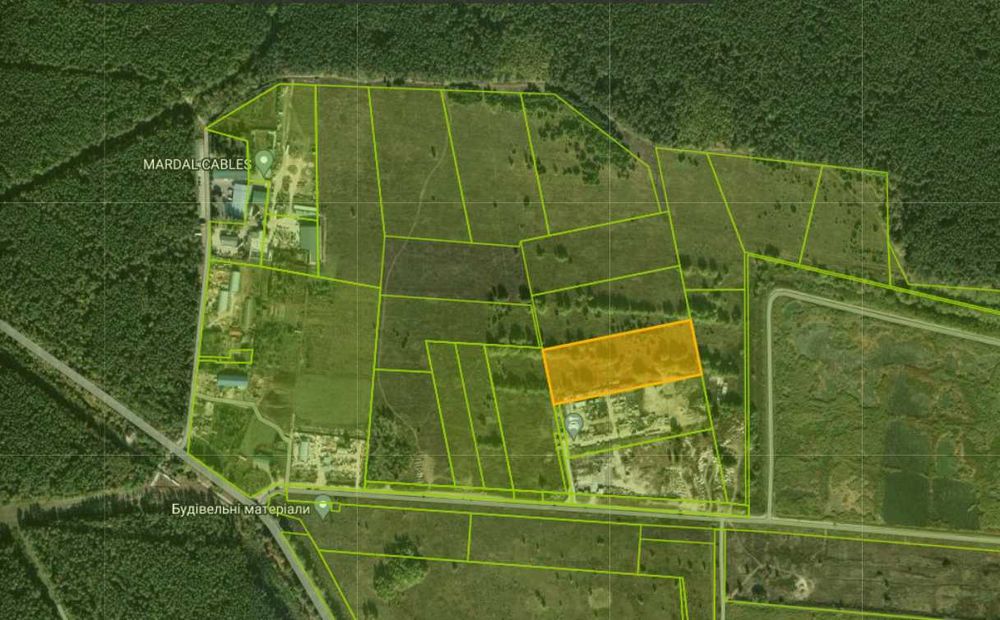 Бортничі-Гнідин Земельна ділянка 2Га під промисловість