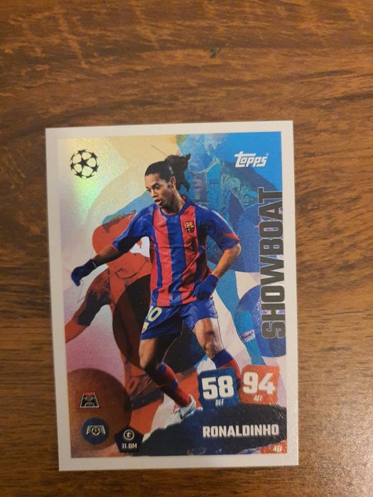 Karta Showboat Ronaldinho topps match attax 2025/2026
