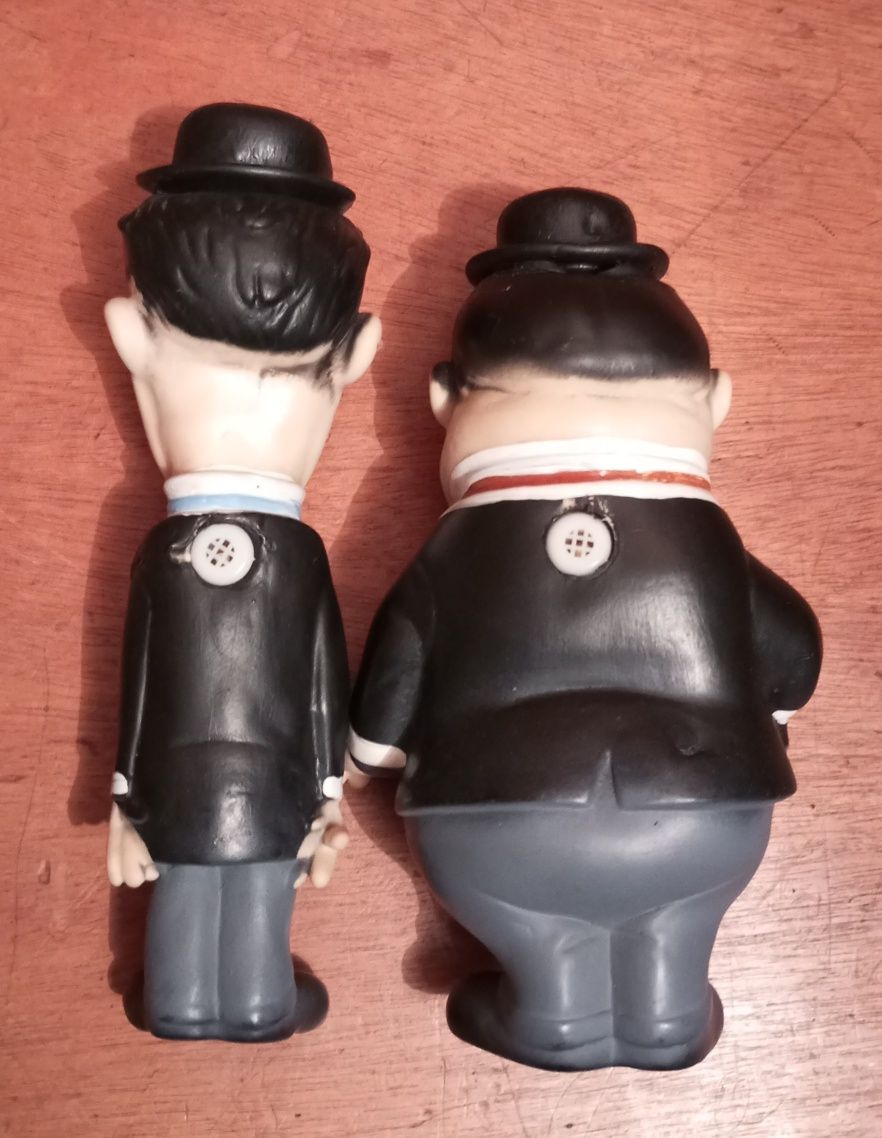 Bonecos de borracha Bucha e Estica  Laurel e Hardy